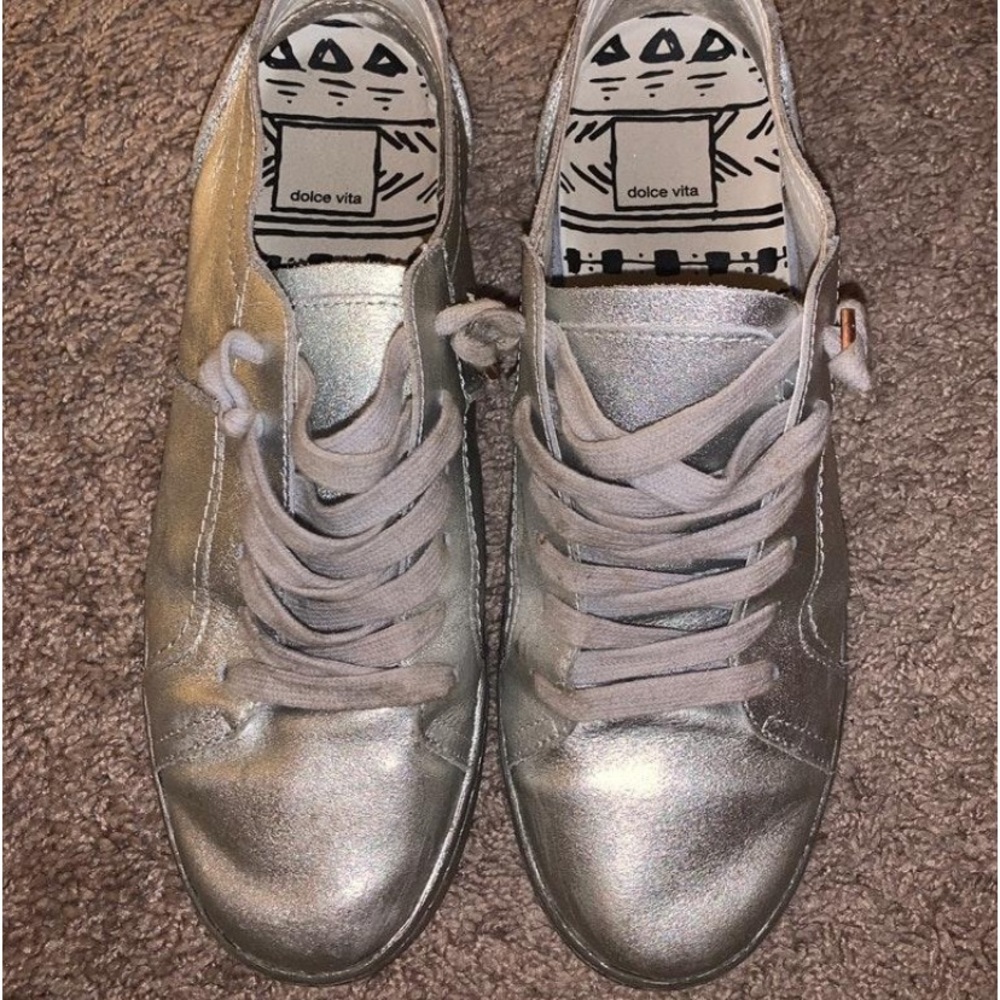 Dolce Vita Silver Sneakers